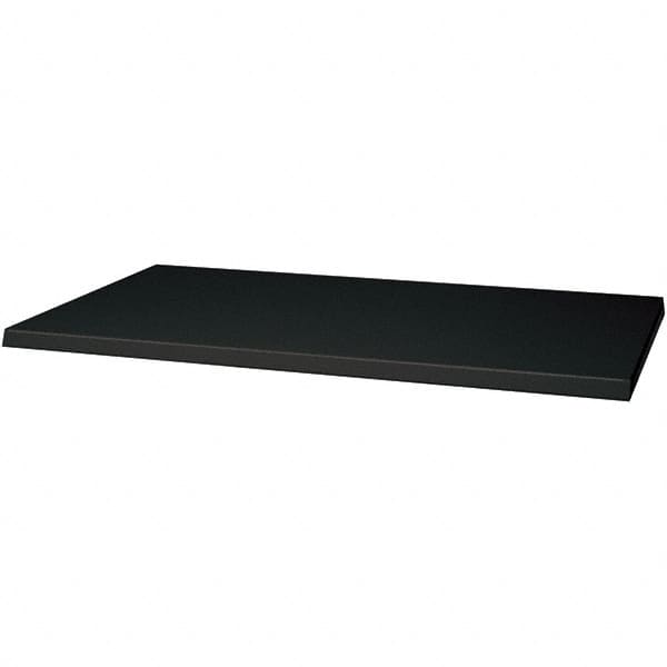 Hallowell - Charcoal, Galvannealed Sheet Steel, Cabinet Shelf - 36" Wide x 24" Deep x 1" High Body - Americas Industrial Supply