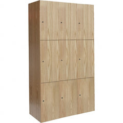 Hallowell - 9 Door, 3 Tier, Premium Wardrobe Lockers - Americas Industrial Supply