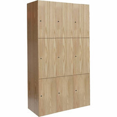 Hallowell - 9 Door, 3 Tier, Premium Wardrobe Lockers - Americas Industrial Supply