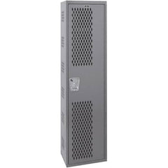 Hallowell - 1 Door, 1 Tier, Heavy-Duty Ventilated Wardrobe & Box Lockers - Americas Industrial Supply