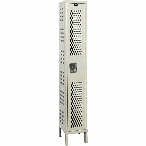 Hallowell - 1 Door, 1 Tier, Heavy-Duty Ventilated Wardrobe & Box Lockers - Americas Industrial Supply