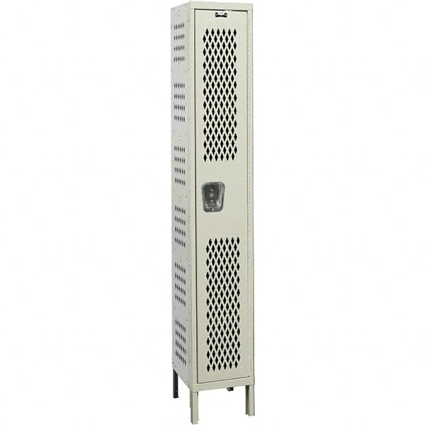 Hallowell - 1 Door, 1 Tier, Heavy-Duty Ventilated Wardrobe & Box Lockers - Americas Industrial Supply