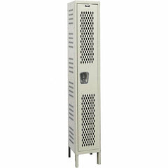 Hallowell - 1 Door, 1 Tier, Heavy-Duty Ventilated Wardrobe & Box Lockers - Americas Industrial Supply
