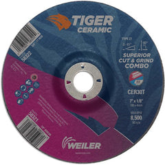 7X1/8 TIGER CERAMIC T27 COMBO WHL - Americas Industrial Supply