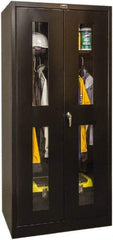 Hallowell - 1 Shelf Wardrobe Storage Cabinet - Steel, 36" Wide x 24" Deep x 72" High, Black - Americas Industrial Supply