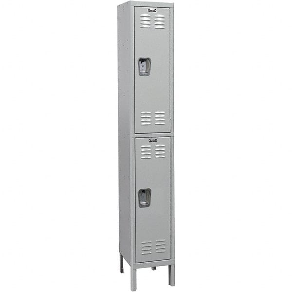 Hallowell - Medsafe 2 Door, 2 Tier, Premium Wardrobe Lockers - Americas Industrial Supply