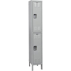 Hallowell - Medsafe 2 Door, 2 Tier, Premium Wardrobe Lockers - Americas Industrial Supply