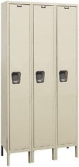 Hallowell - 3 Door, 1 Tier, Premium Wardrobe Lockers - Americas Industrial Supply