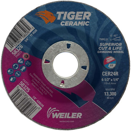 ‎4-1/2X1/4 TIGER CERAMIC TYPE - Americas Industrial Supply