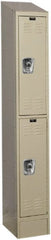 Hallowell - 2 Door, 2 Tier, Ready-Built Wardrobe & Box Lockers - Americas Industrial Supply