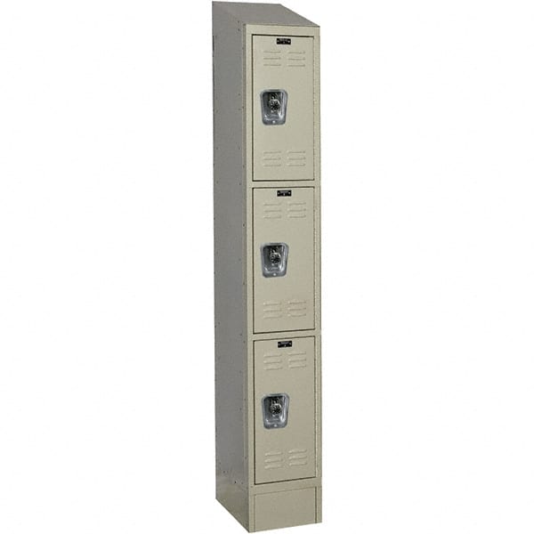 Hallowell - 3 Door, 3 Tier, Ready-Built Wardrobe & Box Lockers - Americas Industrial Supply