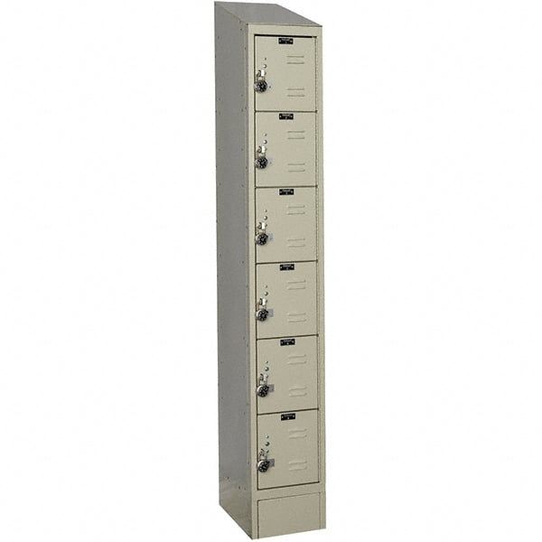 Hallowell - 6 Door, 6 Tier, Ready-Built Wardrobe & Box Lockers - Americas Industrial Supply