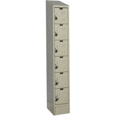 Hallowell - 6 Door, 6 Tier, Ready-Built Wardrobe & Box Lockers - Americas Industrial Supply