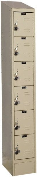 Hallowell - 6 Door, 6 Tier, Ready-Built Wardrobe & Box Lockers - Americas Industrial Supply