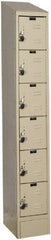 Hallowell - 6 Door, 6 Tier, Ready-Built Wardrobe & Box Lockers - Americas Industrial Supply