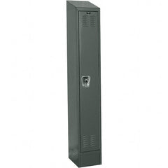 Hallowell - 1 Door, 1 Tier, Ready-Built Wardrobe & Box Lockers - Americas Industrial Supply
