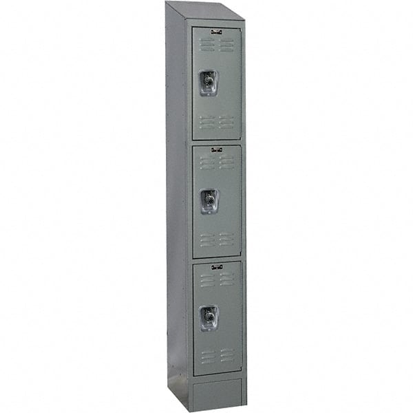 Hallowell - 3 Door, 3 Tier, Ready-Built Wardrobe & Box Lockers - Americas Industrial Supply