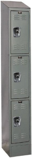 Hallowell - 3 Door, 3 Tier, Ready-Built Wardrobe & Box Lockers - Americas Industrial Supply