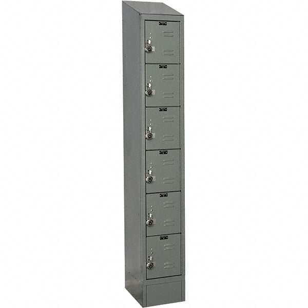 Hallowell - 6 Door, 6 Tier, Ready-Built Wardrobe & Box Lockers - Americas Industrial Supply