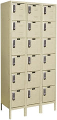 Hallowell - 18 Door, 6 Tier, Electronic Access Lockers - Americas Industrial Supply