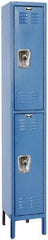 Hallowell - 2 Door, 2 Tier, Ready-Built Wardrobe & Box Lockers - Americas Industrial Supply