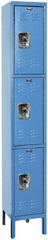 Hallowell - 3 Door, 3 Tier, Ready-Built Wardrobe & Box Lockers - Americas Industrial Supply
