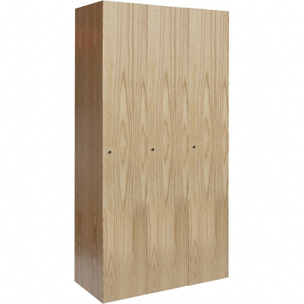 Hallowell - 3 Door, 1 Tier, Premium Wardrobe Lockers - Americas Industrial Supply