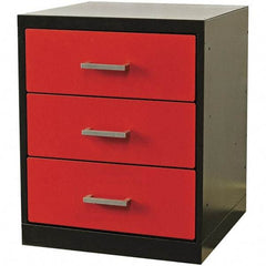 Hallowell - Steel Workbench & Workstation Pedestal - 24" Deep, 32" High, Use with Fort Knox Modular Utility Storage & Workbench System - Americas Industrial Supply
