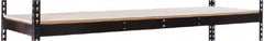 Hallowell - 72" Wide, 5/8 High, Open Shelving Accessory/Component - 24" Deep, Use with Black Rivetwell Double Rivet Boltless Shelving - Americas Industrial Supply