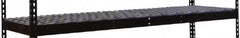 Hallowell - 72" Wide, Open Shelving Accessory/Component - Steel, 24" Deep, Use with Black Rivetwell Double Rivet Boltless Shelving - Americas Industrial Supply