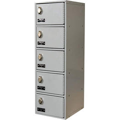 Hallowell - 5 Door, 5 Tier, Mobile Device Locker - Americas Industrial Supply