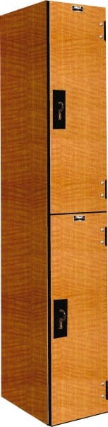 Hallowell - 2 Door, 2 Tier, Premium Wardrobe Lockers - Americas Industrial Supply