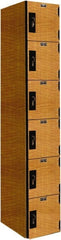 Hallowell - 6 Door, 6 Tier, Premium Box Lockers - Americas Industrial Supply