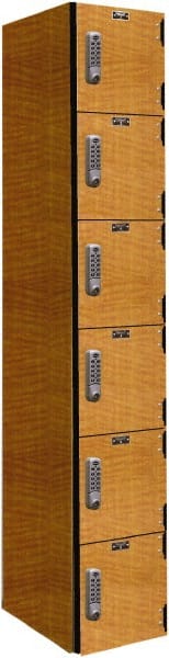Hallowell - 6 Door, 6 Tier, Premium Box Lockers - Americas Industrial Supply