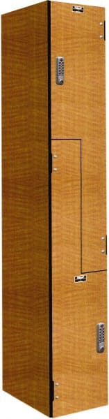 Hallowell - 2 Door, 2 Tier, Phenolic Z-Locker - Americas Industrial Supply