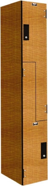 Hallowell - 2 Door, 2 Tier, Phenolic Z-Locker - Americas Industrial Supply