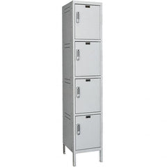 Hallowell - 4 Door, 4 Tier, Charging Station Locker - Americas Industrial Supply
