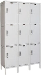 Hallowell - 9 Door, 3 Tier, Charging Station Locker - Americas Industrial Supply