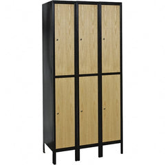 Hallowell - 6 Door, 2 Tier, Premium Wardrobe Lockers - Americas Industrial Supply