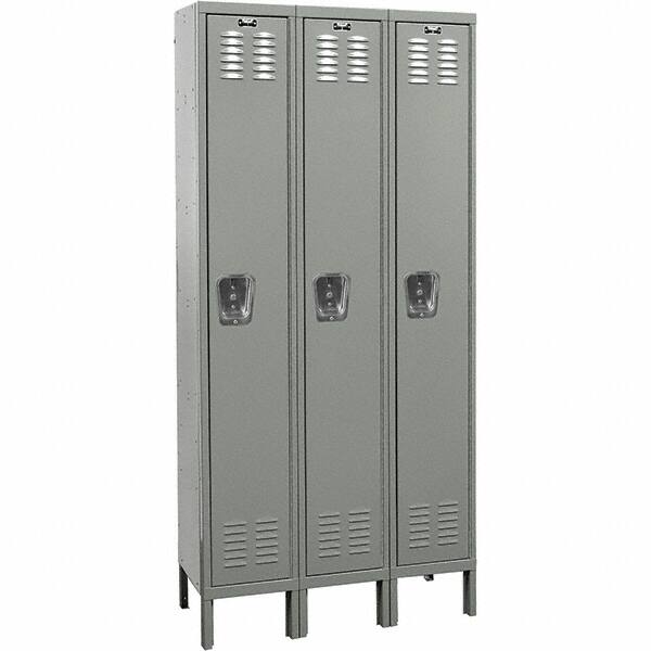 Hallowell - 3 Door, 1 Tier, Premium Wardrobe Lockers - Americas Industrial Supply