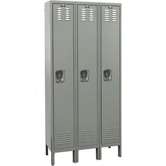 Hallowell - 3 Door, 1 Tier, Premium Wardrobe Lockers - Americas Industrial Supply
