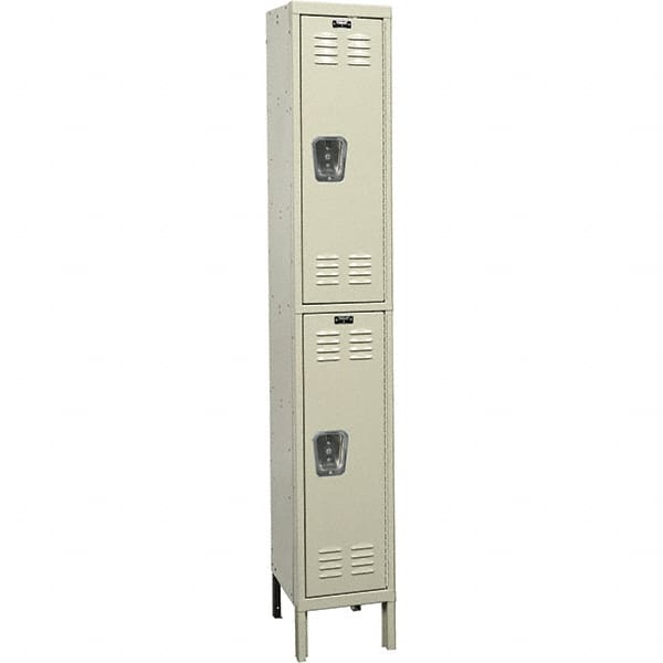 Hallowell - 2 Door, 2 Tier, Premium Wardrobe Lockers - Americas Industrial Supply