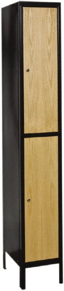 Hallowell - 2 Door, 2 Tier, Premium Wardrobe Lockers - Americas Industrial Supply
