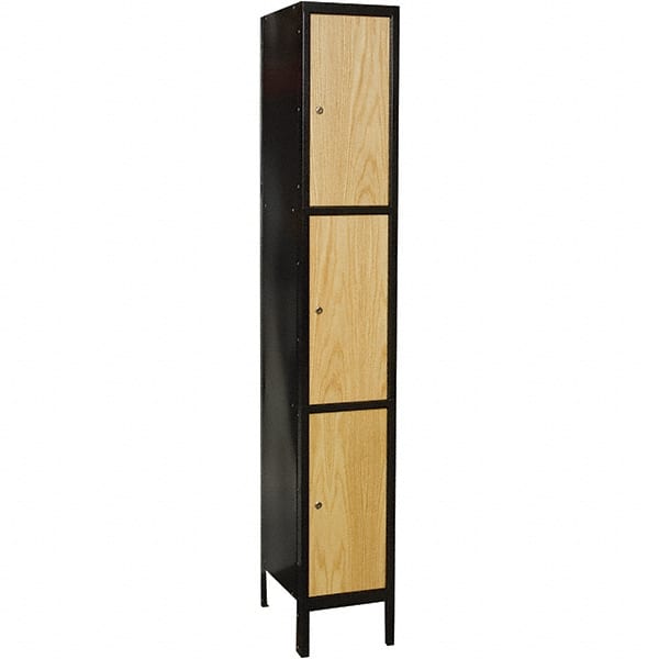 Hallowell - 3 Door, 3 Tier, Premium Wardrobe Lockers - Americas Industrial Supply