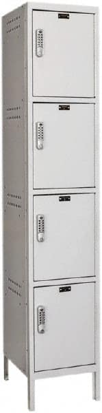 Hallowell - 4 Door, 4 Tier, Charging Station Locker - Americas Industrial Supply
