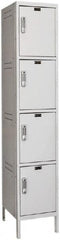 Hallowell - 4 Door, 4 Tier, Charging Station Locker - Americas Industrial Supply