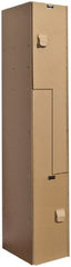 Hallowell - 2 Door, 2 Tier, Solid Plastic Z-Locker - Americas Industrial Supply