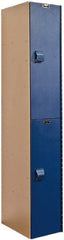 Hallowell - 2 Door, 2 Tier, Solid Plastic Locker - Americas Industrial Supply