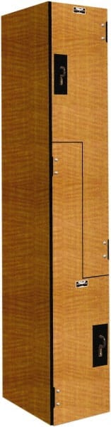 Hallowell - 2 Door, 2 Tier, Phenolic Z-Locker - Americas Industrial Supply