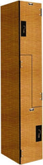 Hallowell - 2 Door, 2 Tier, Phenolic Z-Locker - Americas Industrial Supply